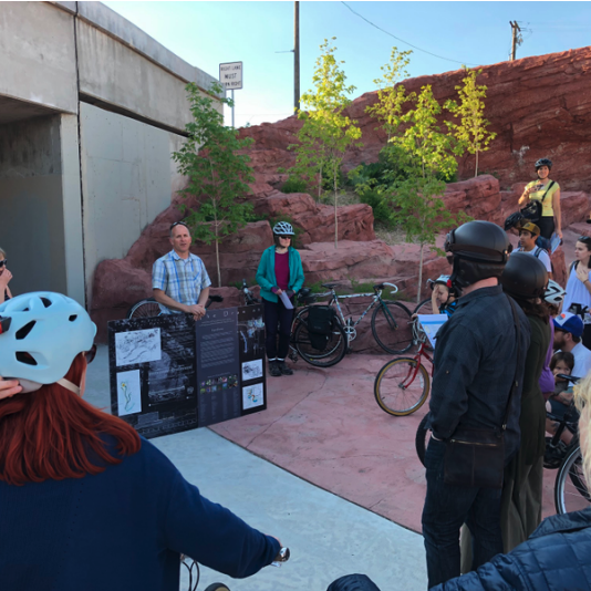 South Salt Lake Arts Council - Bike the Spike lets city bicyclists celebrate the sesquicentennial